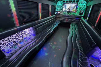 Jacksonville Limo Bus Interior