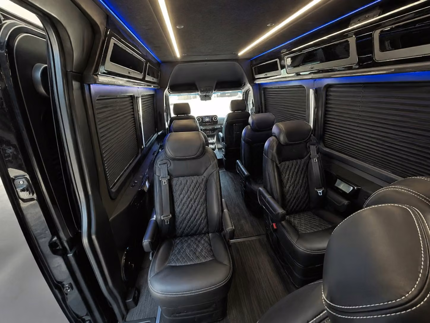 sprinter van with driver inside